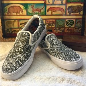 Vans classic slip ons